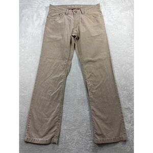 Camel Active Mens Hudson Corduroy Straight Tan Pants 33/30 Meas: 33x30